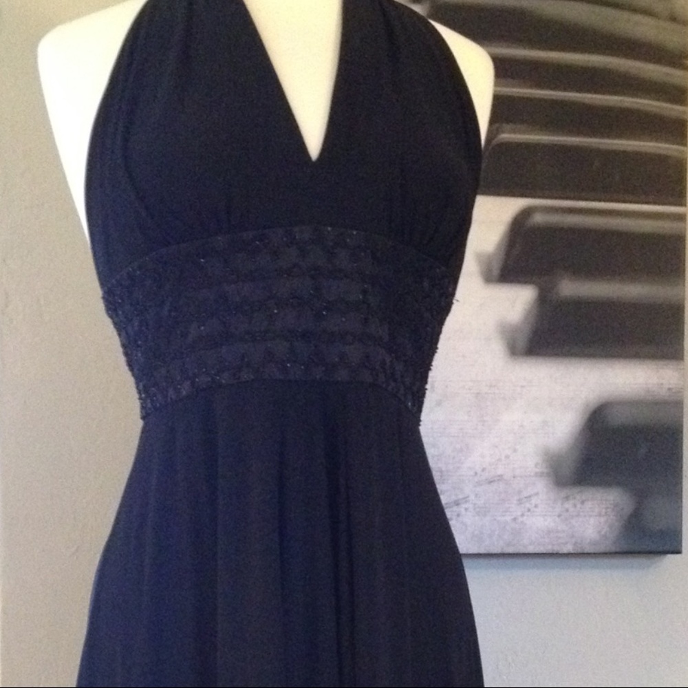 Anne Klein Halter Black Dress
